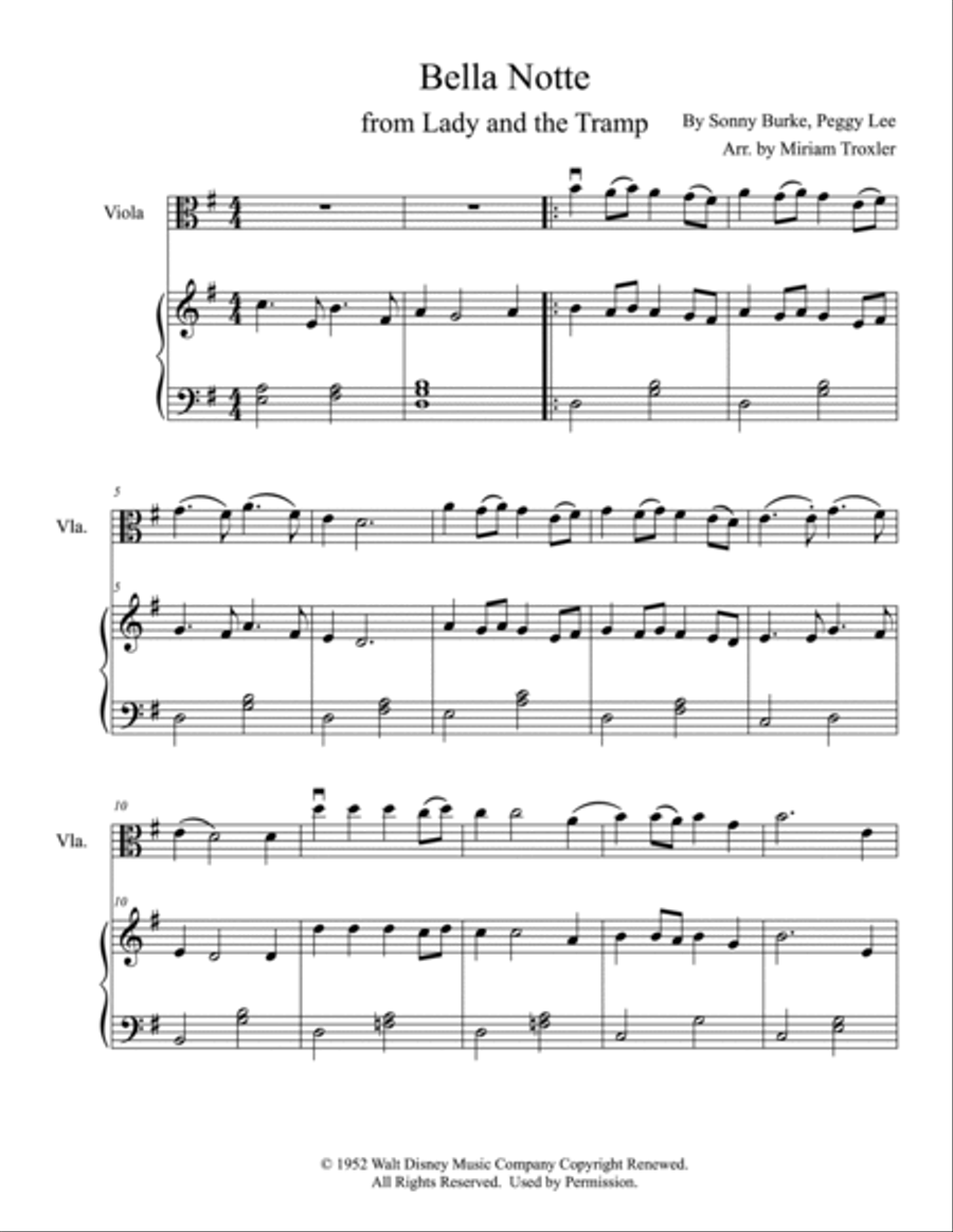 Bella Notte Bella Notte Viola scores gallery preview page 2