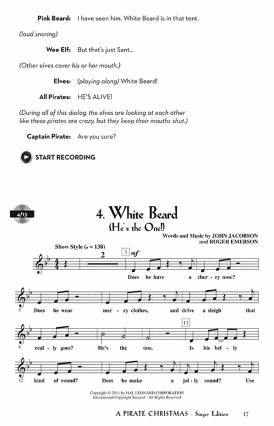 A Pirate Christmas Choir scores gallery preview page 4