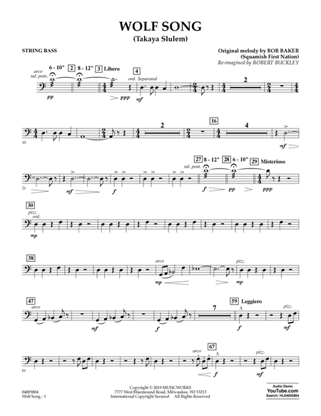 Wolf Song (Takaya Slulem) - String Bass
