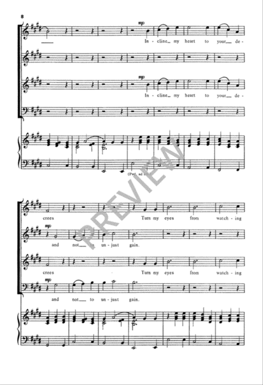 Teach Me, O Lord Teach Me, O Lord 4-Part scores gallery preview page 9