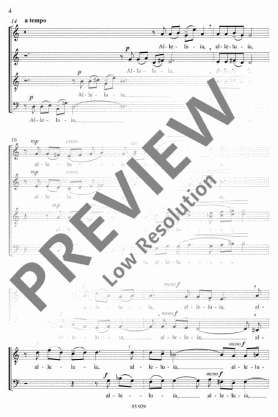O magnum mysterium O magnum mysterium 4-Part scores gallery preview page 7