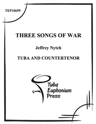 Book cover for Three Songs of War