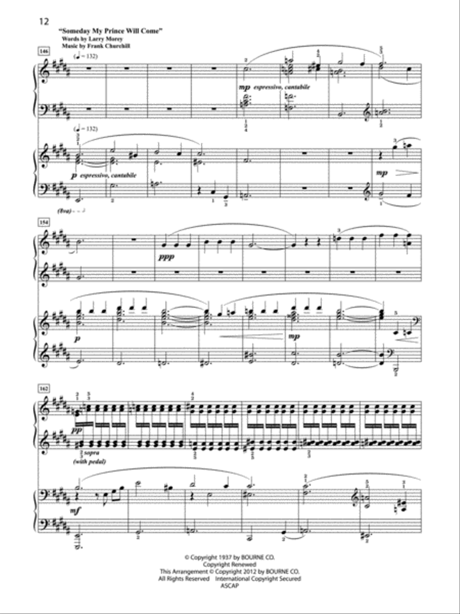 Three Waltzes for Two Pianos Small Ensemble scores gallery preview page 3