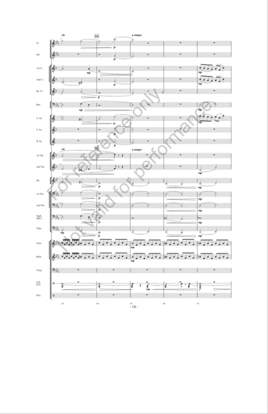 The Great Land Run Concert Band scores gallery preview page 13