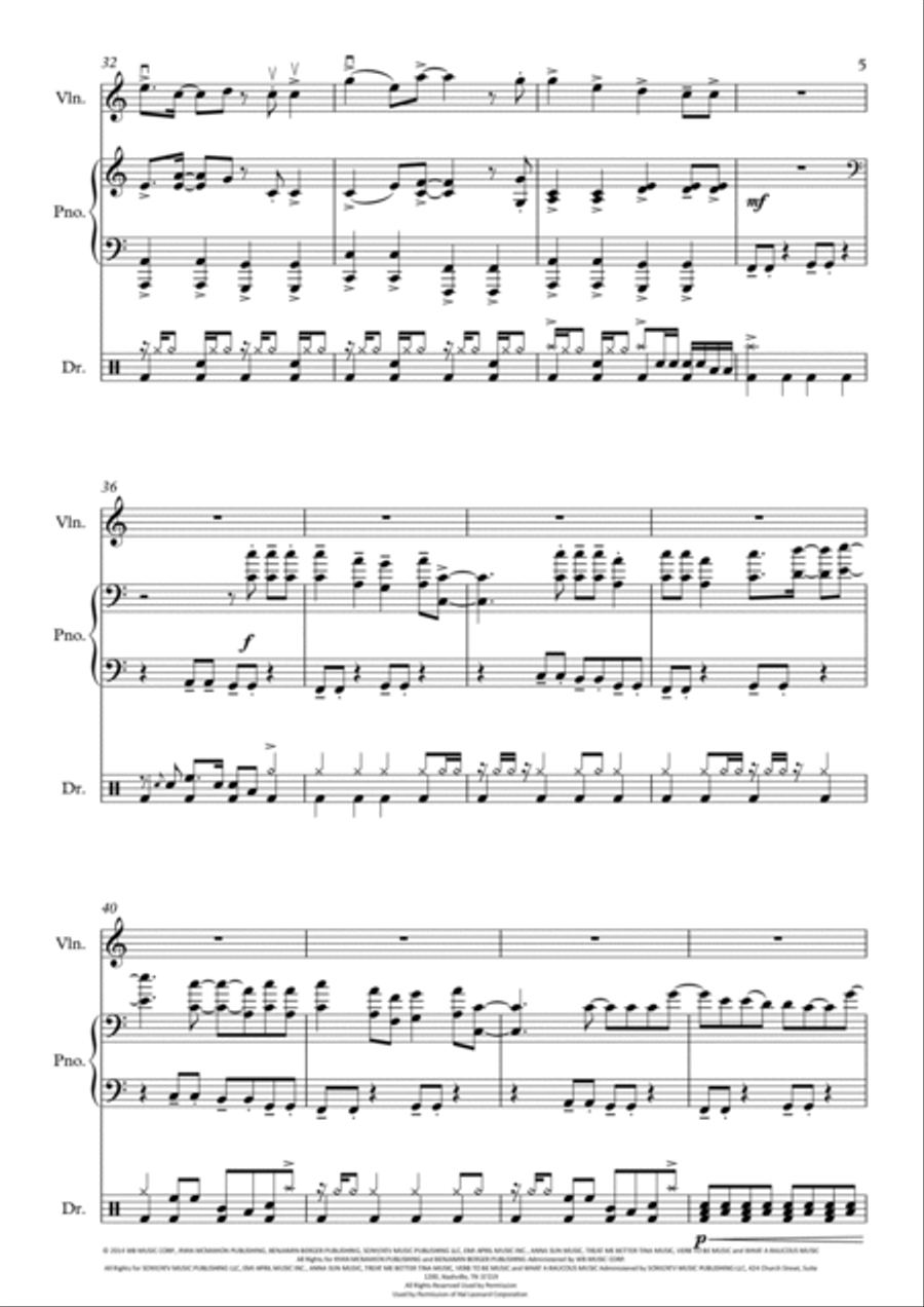 Shut Up And Dance Small Ensemble scores gallery preview page 6