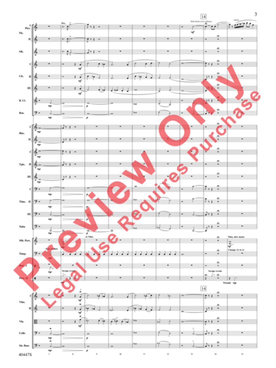 Triumph of the Argonauts Full Orchestra scores gallery preview page 4