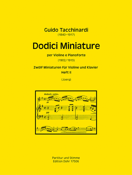 Dodici Miniature für Violine und Klavier (1902/1913), Heft 2