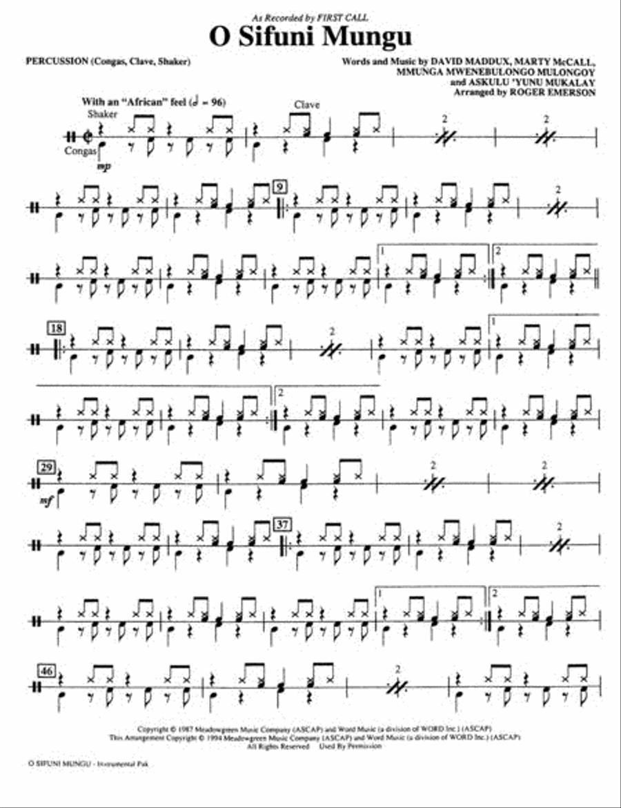 O Sifuni Mungu Show Choir scores gallery preview page 5