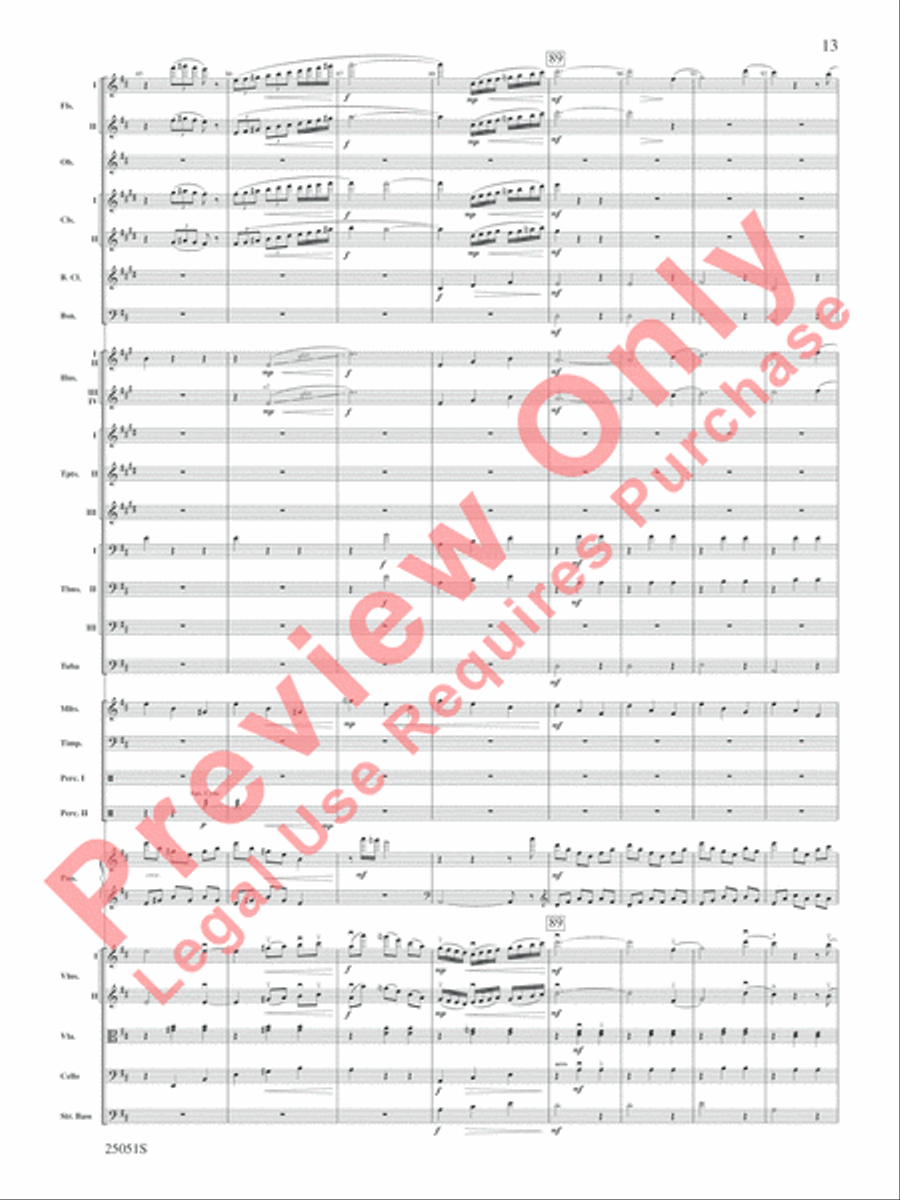 Concert Suite from Harry Potter and the Goblet of Fire Concert Band scores gallery preview page 14