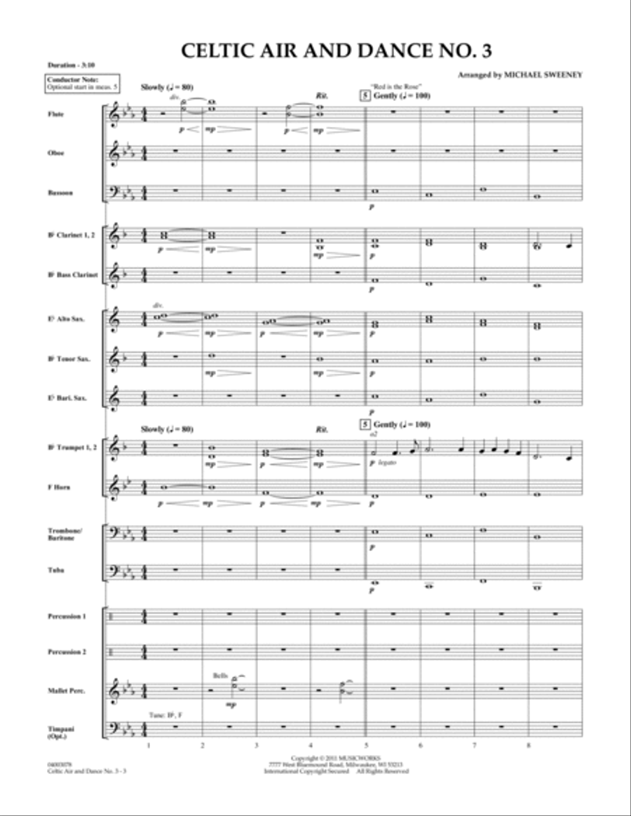 Celtic Air & Dance No. 3 - Full Score Concert Band scores gallery preview page 3