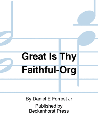 Book cover for Great Is Thy Faithful-Org