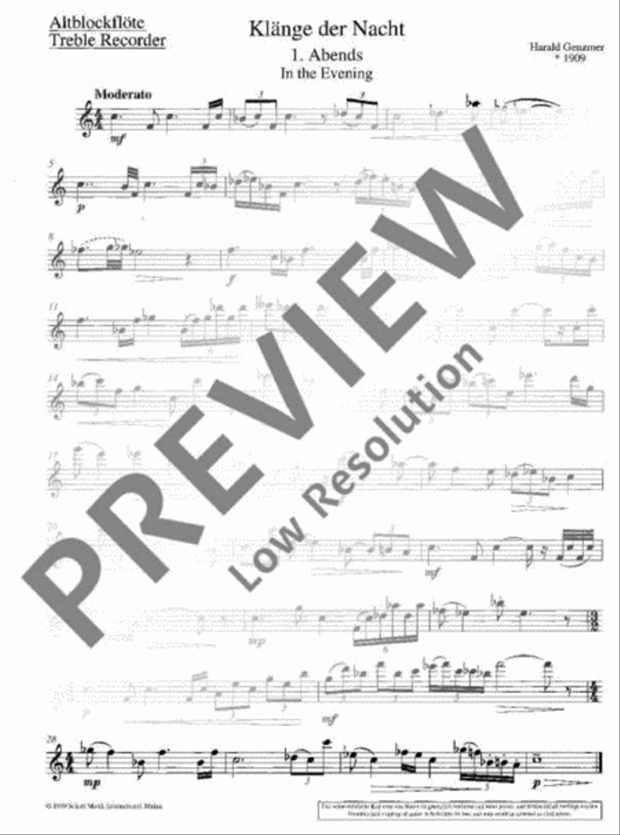 Klänge der Nacht Tenor Recorder scores gallery preview page 6