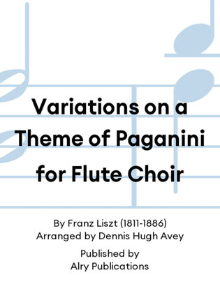 Variations on a Theme of Paganini for Flute Choir