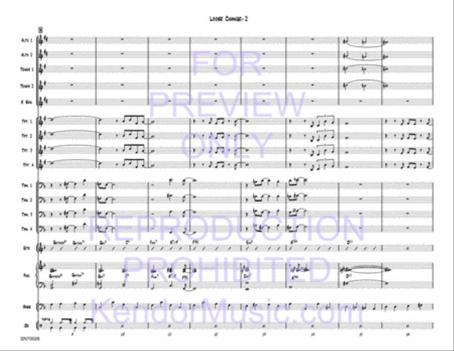 Loose Change Jazz Ensemble scores gallery preview page 3