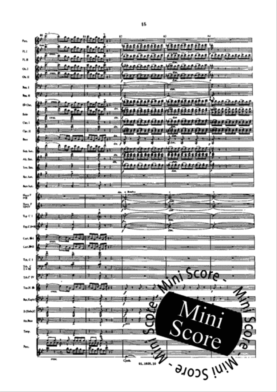 Suite Divertimento Concert Band scores gallery preview page 19