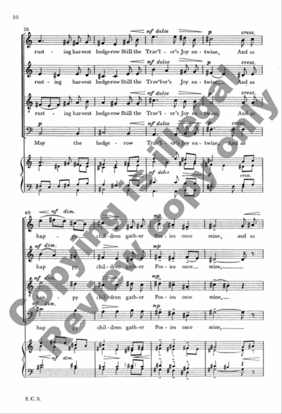 Fare Well 4-Part scores gallery preview page 7