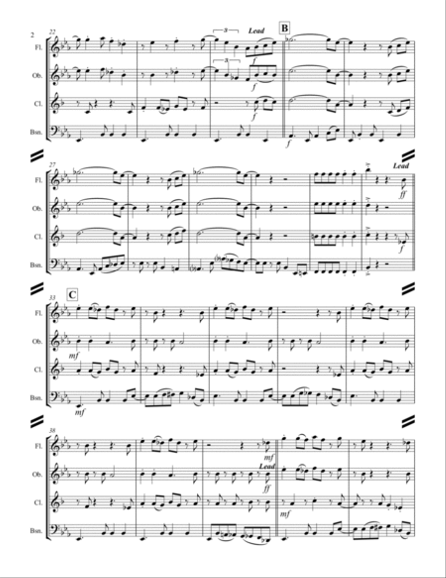 Tequila Woodwind Quartet scores gallery preview page 3