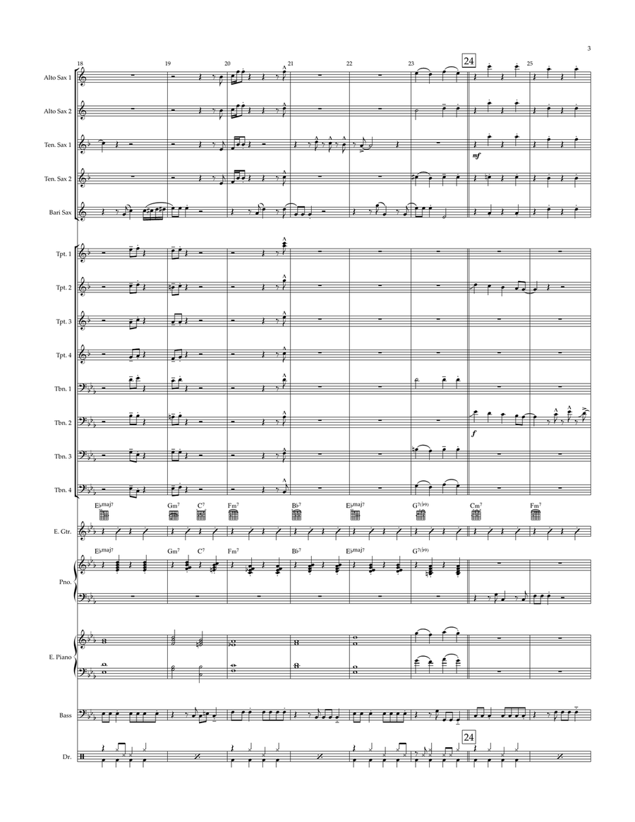 Fly Me To The Moon (In Other Words) Jazz Ensemble scores gallery preview page 3