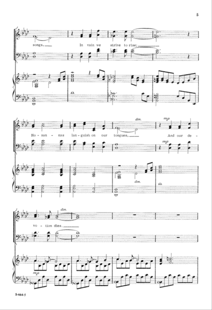 Come, Holy Spirit, Heavenly Dove 4-Part scores gallery preview page 6