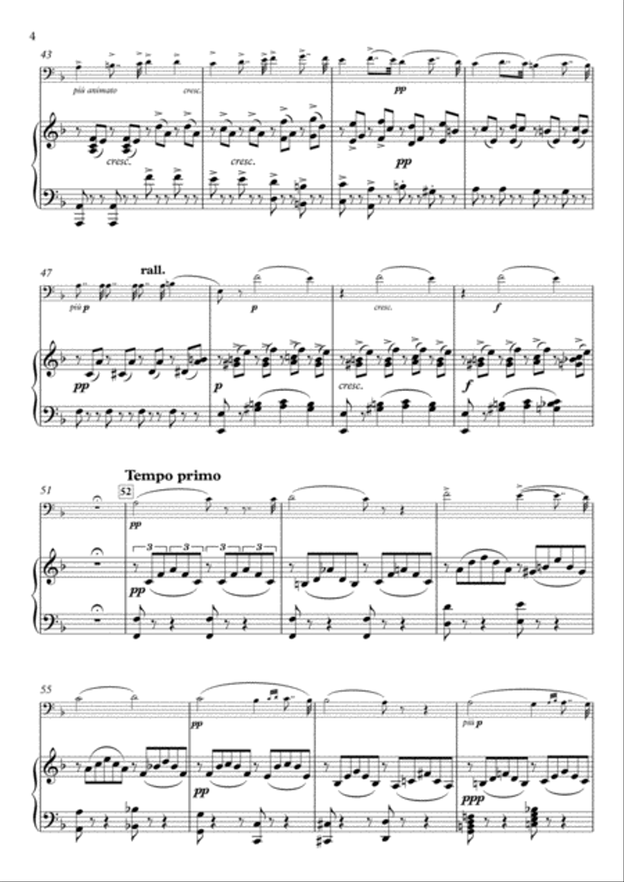 Salve Maria for Violoncello & Piano Piano scores gallery preview page 4