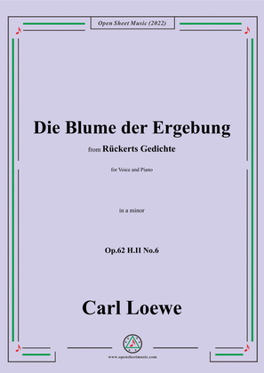 Loewe-Die Blume der Ergebung,Op.62 H.II No.6,in a minor