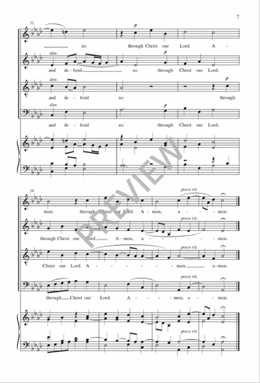 Almighty and Everlasting God 4-Part scores gallery preview page 8