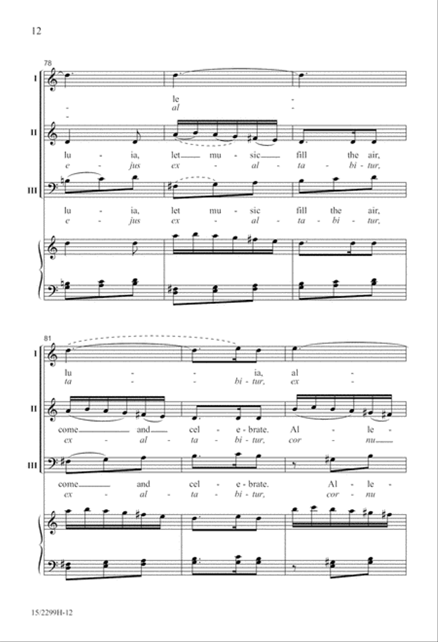 Come, Sing and Be Joyful Divisi scores gallery preview page 13