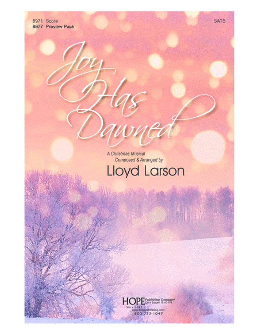 Joy Has Dawned 4-Part scores gallery preview page 1