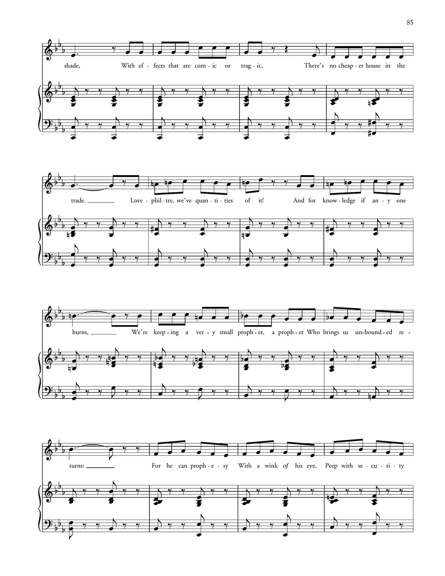 My Name Is John Wellington Wells (from The Sorcerer) Voice scores gallery preview page 3