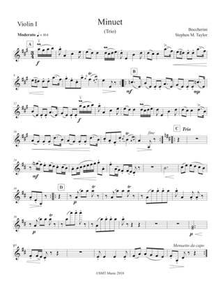 Book cover for Boccherini Minuet (Trio)