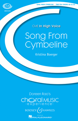 Book cover for Song from Cymbeline