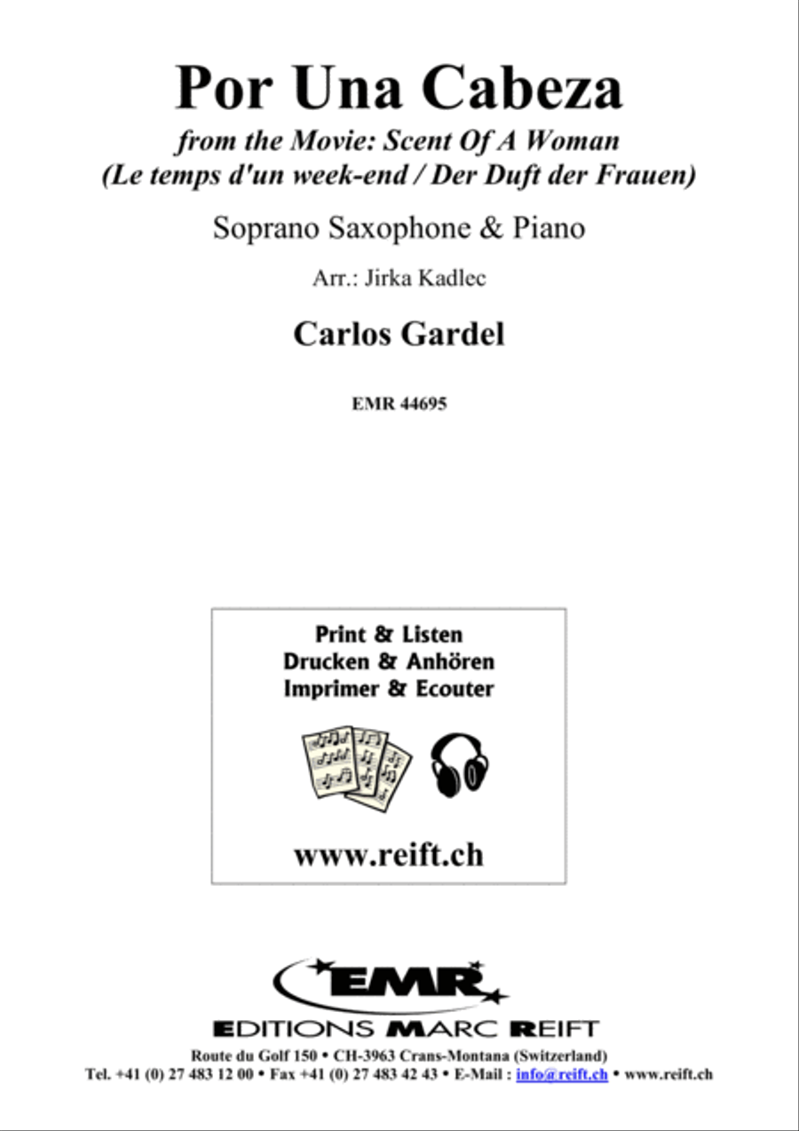 Por Una Cabeza Soprano Saxophone scores gallery preview page 2