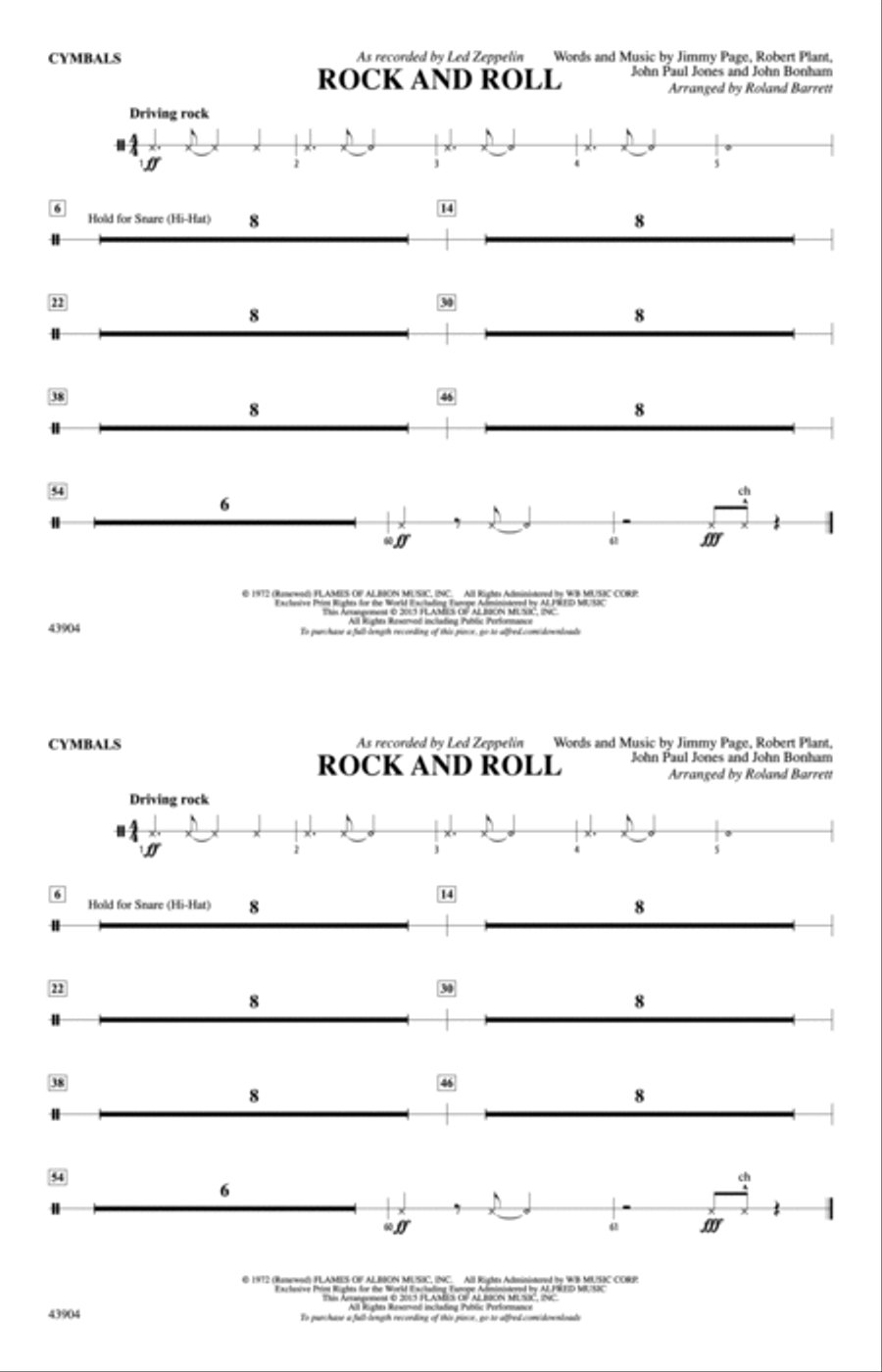 Rock and Roll: Cymbals