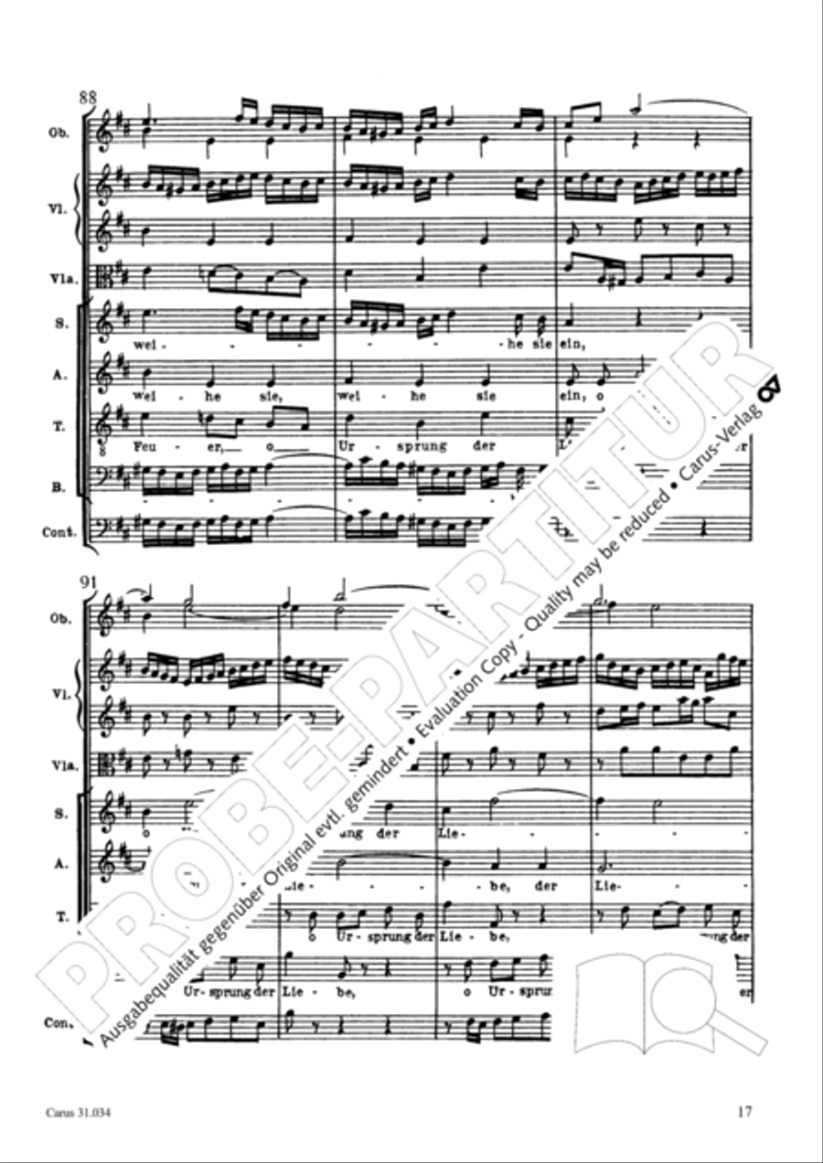 O fire everlasting (O ewiges Feuer, o Ursprung der Liebe) ATB scores gallery preview page 32