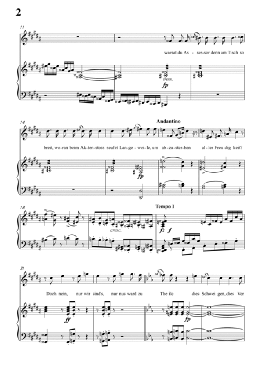 Schubert-Epistel(Herrn Joseph Spaun) in #G minor,D.749,for Vocal and Piano.sib Voice scores gallery preview page 3