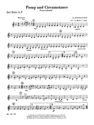 Pomp and Circumstance, Op. 39, No. 1 (Processional): 2nd F Horn