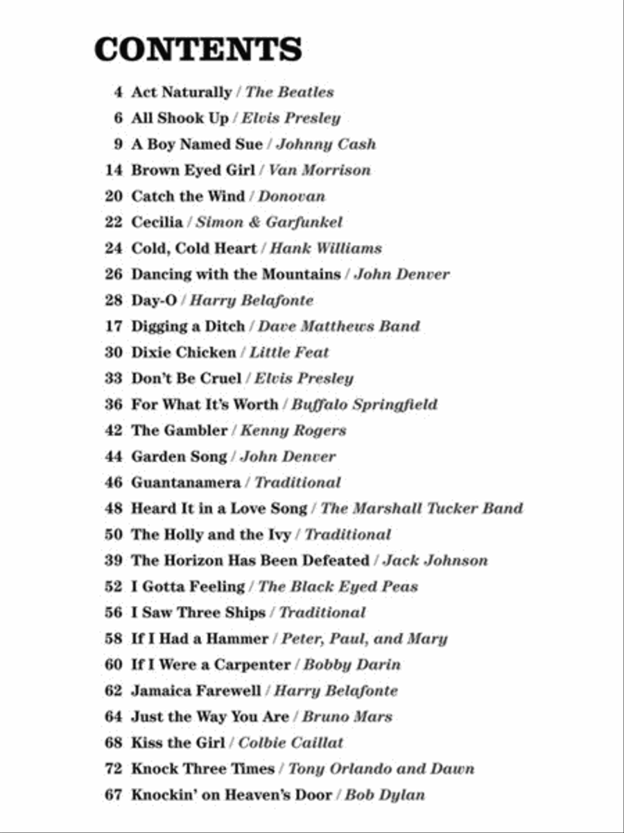The 4-Chord Ukulele Songbook Voice scores gallery preview page 2