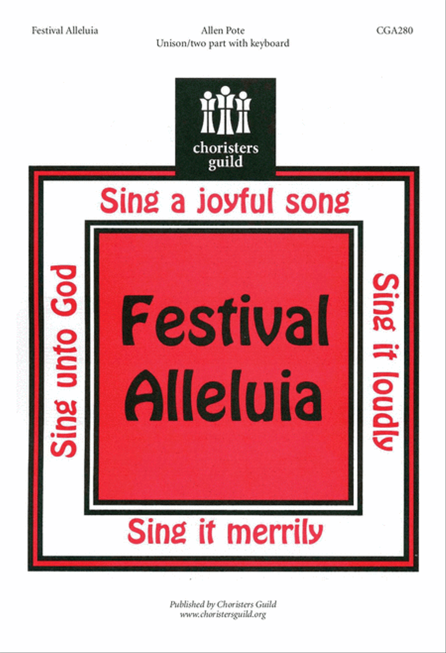 Festival Alleluia (Two-part) Unison Choir scores gallery preview page 1