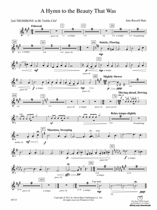 Hymn to the Beauty That Was: (wp) 2nd B-flat Trombone T.C.