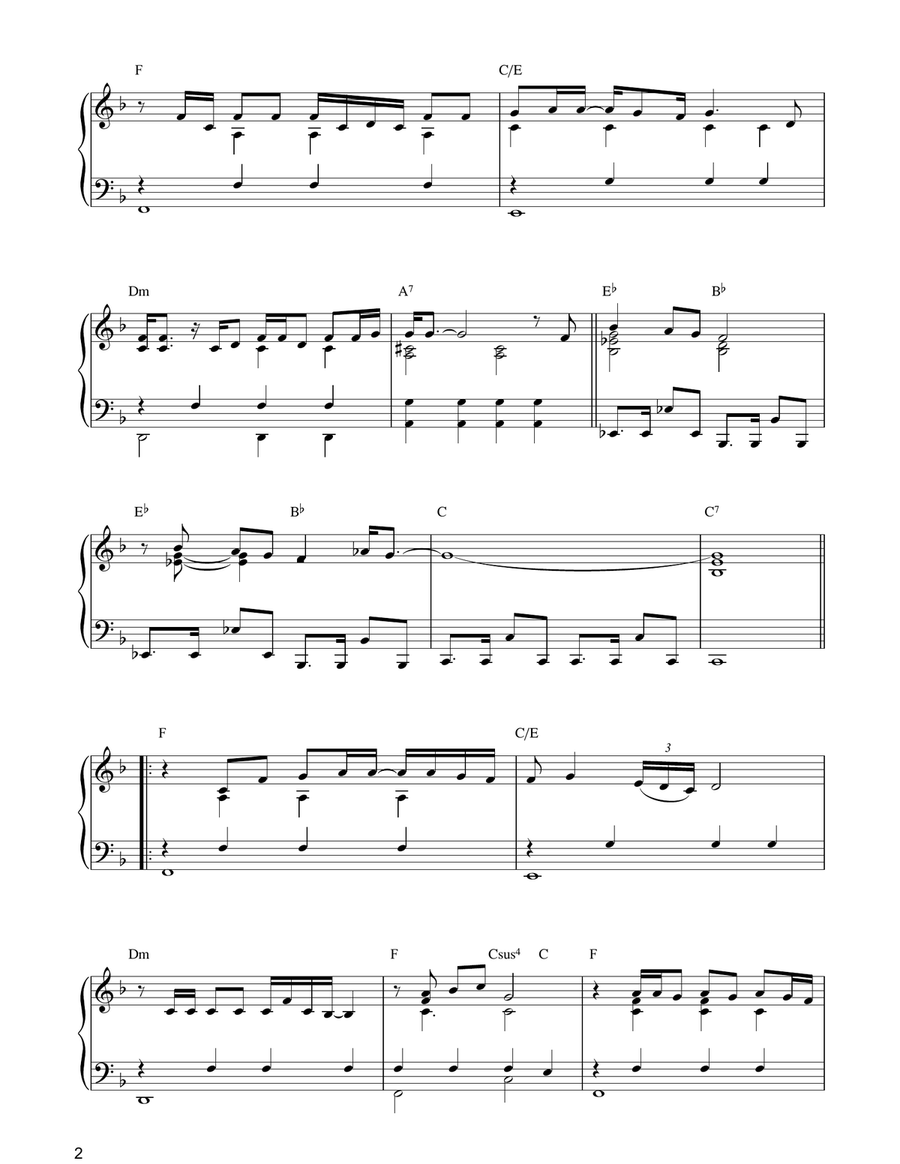 Nothing Compares 2 U Piano Solo scores gallery preview page 2