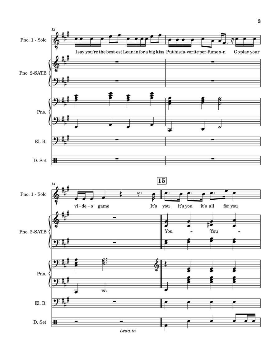 Video Games 4-Part scores gallery preview page 3