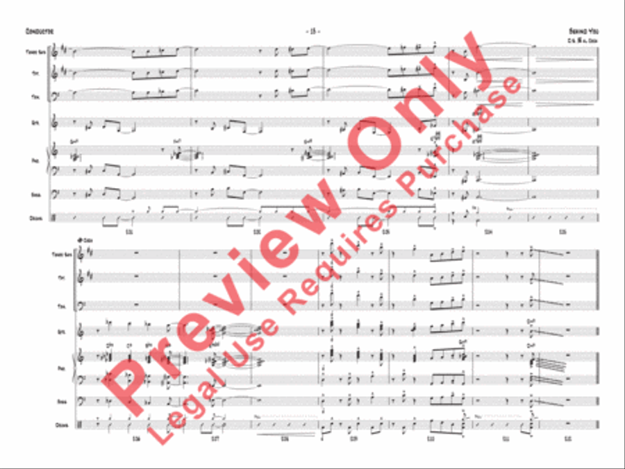 Behind You Jazz Ensemble scores gallery preview page 14