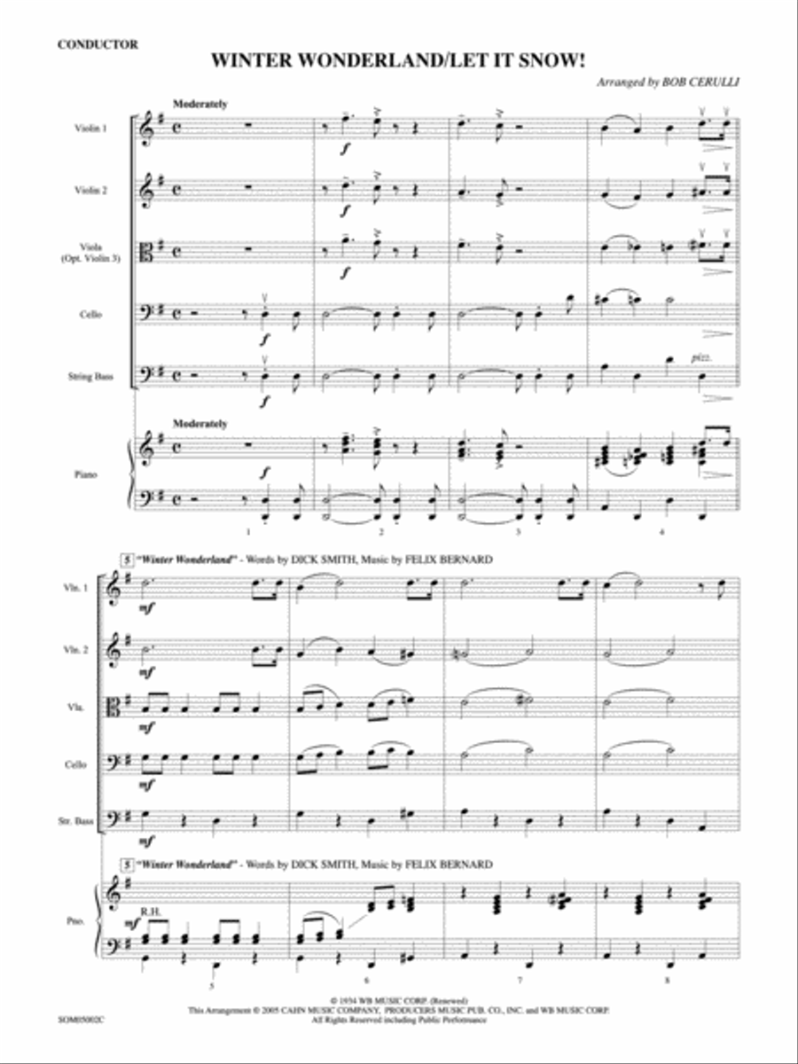 Winter Wonderland / Let It Snow! String Orchestra scores gallery preview page 2