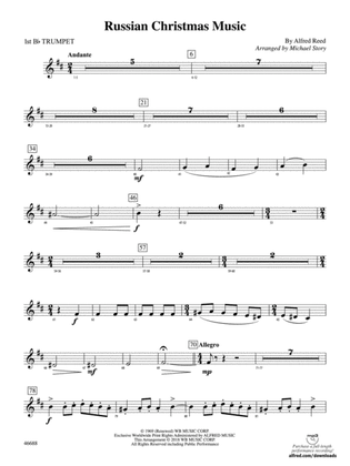 Russian Christmas Music: 1st B-flat Trumpet
