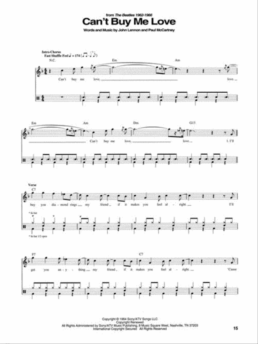 The Beatles Drum Collection Voice scores gallery preview page 6