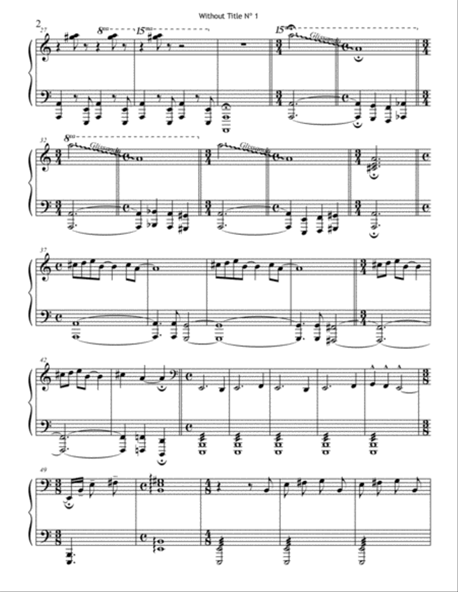 Whitout Title nº1 Whitout Title nº1 Piano Method scores gallery preview page 2