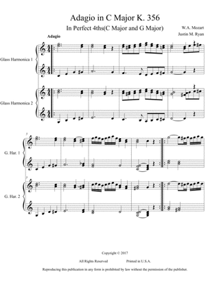 Book cover for Adagio in C Major K. 356