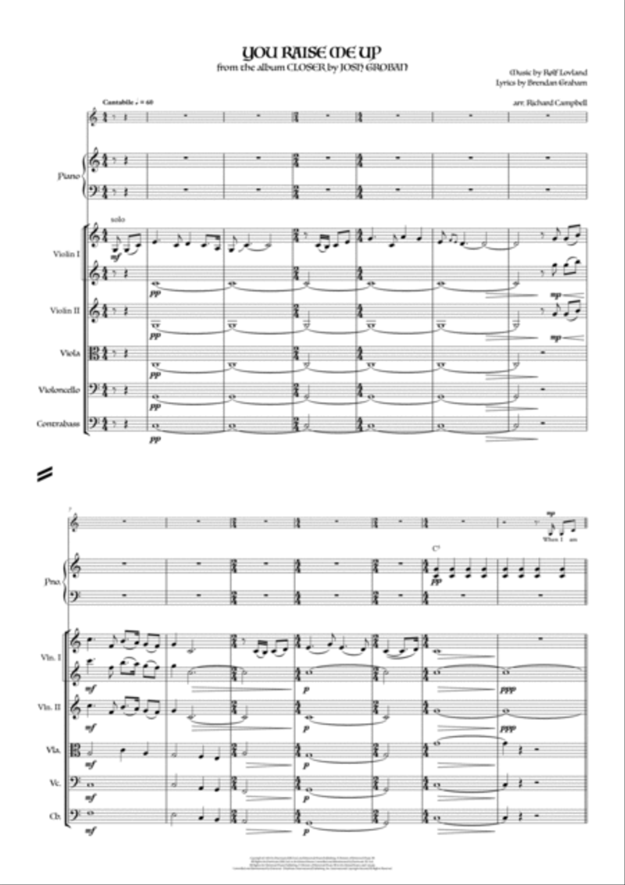 You Raise Me Up You Raise Me Up String Orchestra scores gallery preview page 2