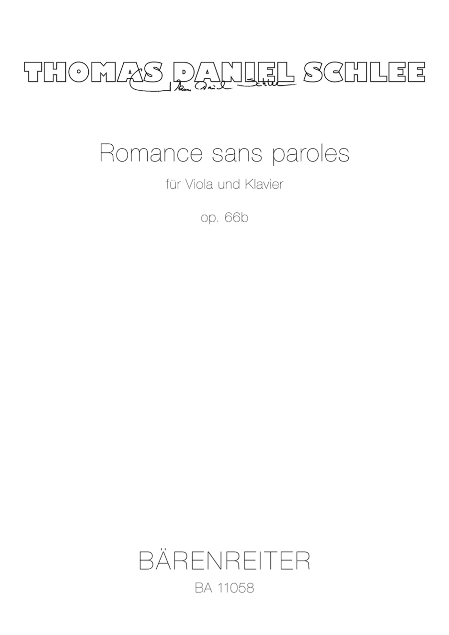 Romance sans paroles for viola and piano, op. 66b (2007)