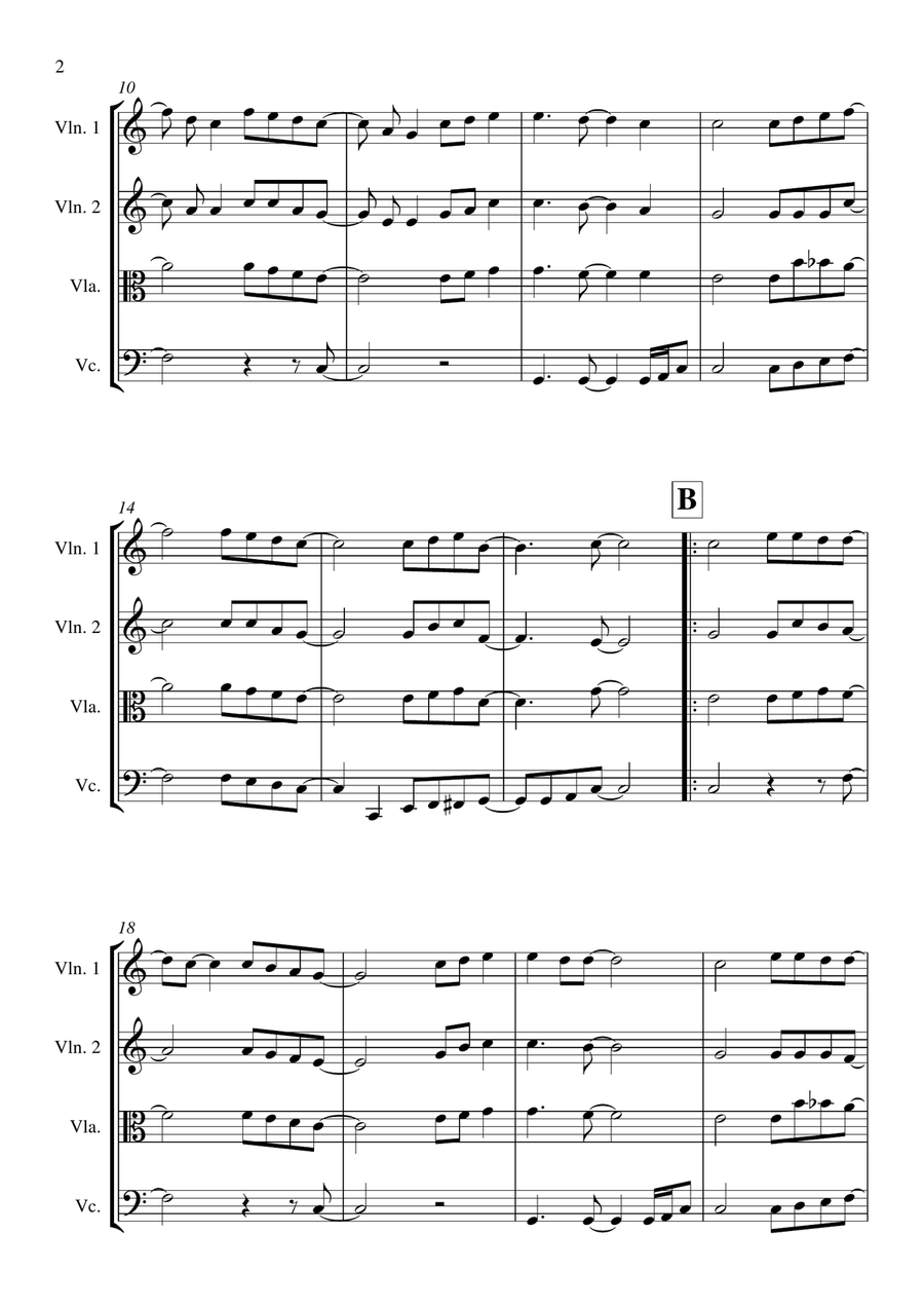 Lean On Me Lean On Me String Quartet scores gallery preview page 2